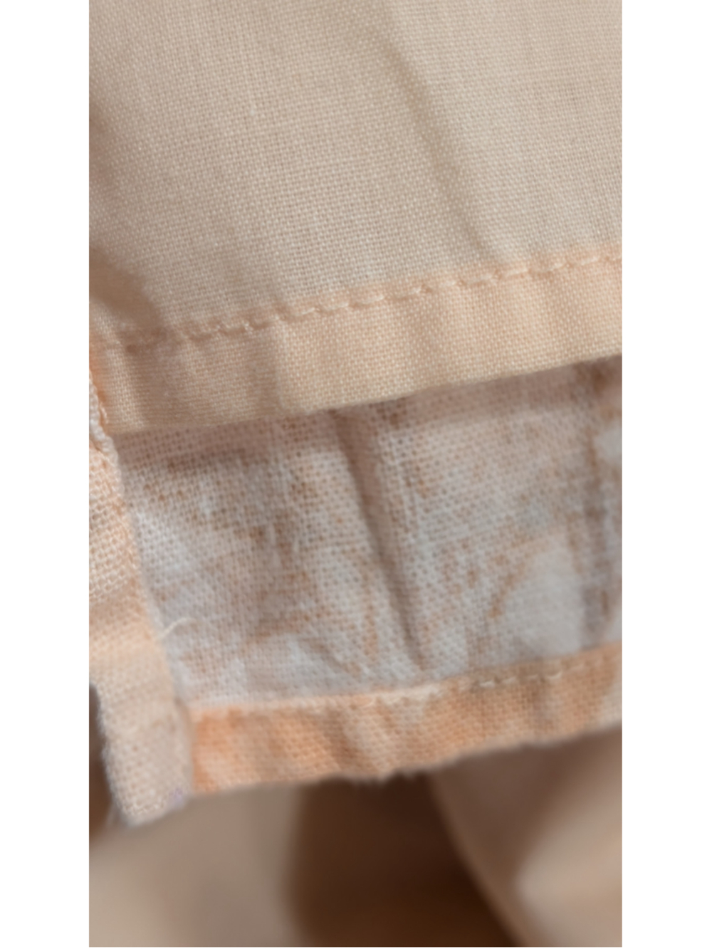 House of Harlow 1960 Peach Floral Linen Blend Smocked Midi Dress Size Small - Picture 12 of 14